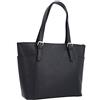Gusti Shopper in pelle - Borsa a mano Daina in pelle Borsa a manico con cerniera Pelle nera