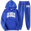 Vhersily Completi Tuta Uomo Felpa con Cappuccio + Pantaloni Due Pezzi Tuta Invernale Palestra Elasticizzati con Coulisse Casual Bodybuilding Running Ragazzo Tute da Ginnastica Taglie Forti