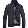 MJGkhiy Giacca Uomo Casual Taglie Forti Antipioggia Giacche con Zip Sportivo Bomber Giubbino Leggera Elegante Vento Giubbotto Militare Giacca Vintage Collo Alto Jacket Invernale Softshell