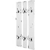 HAKU Appendiabiti da parete bianco, MDF, metallo - Dim. L 40 cm x A 100 cm x P 9 cm, Stile Collettivo Urbano
