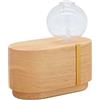 ZEN ARÔME Zen'Aroma Diffusore di Olio Essenziale Nebulizzazione a Freddo Cimia, Conserva le Virtù delle HE per Aromaterapia, Pulsante Touch, in Legno FSC e Vetro, Illuminazione a LED e custodia per il trasporto