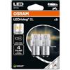 OSRAM LEDriving SL, P21/5W, Amber, Double Blister (2 lamps), LED Retrofit, offroad use only