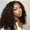 Rebasar Marrone Cioccolato Ricci Breve Bob Parrucca Donna Deep Curly Human Hair Bob Wigs 13x4 Lace Frontal Wig Parrucca Corto for Donne Parrucca Donna Capelli veri Umani Reali 8 Pollici
