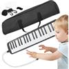 Generico Kit melodica a 37 tasti, strumento musicale melodica a 37 tasti - Pianoforte armonica per bambini,Pianoforte armonica portatile per bambini, divertenti strumenti musicali con tastiera a, giocat