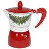 BRANDANI La Caffettiera Natalizia Christmas 3 Tazze In Alluminio Gift Box