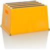 hjh OFFICE Sgabello TIO-E1 antiscivolo per uso domestico e commerciale, Dimensioni (A x L x P): 31 x 52,5 x 37,5 cm,830118, Giallo