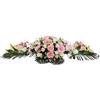 DRW Centro di fiori artificiali cuscino cimitero processioni, Chiese Matrimoni o sepolture Tonalità Rosa Stile Barca con lilium 115x43x27