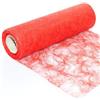 ComfortneSS Protinam Runner da Tavolo, Poliestere, 3320 Rosso Fuoco, 25 m