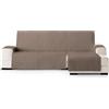 ECOMMERC3 | Copridivano a chaise longue, normale, regolabile, versatile, facile da applicare, colore: marrone, ideale per protezione parziale e uso con animali domestici