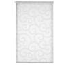 Estoralis | ORNELLA | Tenda a rullo moderna | tessuto jacquard traslucido | Bianco/Grigio | 100 x 255 cm (larghezza/altezza) dimensione del tessuto 97 x 250 cm. | Tende per finestre e porte