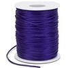 LEREATI Filo Nylon per Braccialetti 1.5mm x 100m Cordoncino Natalizio Cordone di Raso, Cordino per Borse Uncinetto, la Creazione di Gioielli, Fai da Te, Collane, Perline (Viola Scuro)