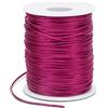 LEREATI Filo Nylon per Braccialetti 1.5mm x 100m Cordoncino Natalizio Cordone di Raso, Cordino per Borse Uncinetto, la Creazione di Gioielli, Fai da Te, Collane, Perline (Rosa Brillante)