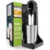 Liebfeld Shaker proteico elettrico - Frullatore a immersione con tazza in acciaio inox da 500 ml, frullato proteico e latte shake, fitness, bianco d'uovo, frullatore frappe, frullatore per frullati