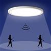 Epochglo Plafoniera con Sensore di Movimento, Plafoniera Led Soffitto, Lampada Soffitto, Luce Led Soffitto, Ultra Sottile, 1800LM, 4000K, 22cm, IP44 Stagna, Bianco