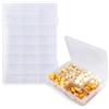 Leislam Scatola Porta Oggetti Con Coperchio - Contenitori Trasparenti Organizer, 24 Scomparti