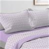l&j Completo letto caldo pile colore Bianco Grigio Beige Scozzese Rosso Tartan Matrimoniale con Lenzuolo sopra, lenzuolo sotto con angoli e 2 federe Regalo Natale Addobbi Natalizi (Singolo, 7)