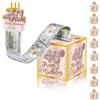 Mienocol Salvadanaio in oro rosa con scritta 'Happy 40th Birthday' per compleanno, regalo di compleanno