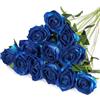 JAONLD 12 Pezzi Fiori Finti per Decorazioni Fiori Finti 51 * 7cm Realisticamente Morbido con Foglie e Stelo Regolabile,Fiori Artificiali per Matrimoni,Bouquet,Feste,Decorazioni per la Casa(Blu)