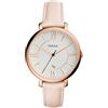 Fossil Orologio Jacqueline da donna, Movimento al quarzo a tre lancette con cinturino in pelle, Rosa Chiaro E Oro Rosa