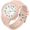 BIEWO Orologio da polso impermeabile per donne e uomini, unisex, 24 ore, con lancetta dei secondi, luce notturna, quadrante militare facile da leggere, cinturino in silicone morbido e traspirante, Polvere