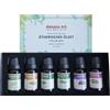 WDH Set di oli essenziali Aktobis, 100% naturali, 6 x 10 ml, lavanda, timo, eucalipto, citronella, rosmarino e bergamotto