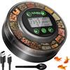 Papettly Mangiatoia Automatica Acquario - Distributore Automatico Cibo Pesci per Acquario per Rossi e Tartarughe con Cavo USB e Display LCD, Mangiatoia Pesci con Timer e Cucchiaio per Pesci