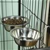 JOROBURO Ciotola per Animali Sospesa da 2 Pezzi, Ciotola per L'acqua per Gabbia per Cani di Grande capacità, in Acciaio Inossidabile, Facile da Pulire, Ciotola per L'acqua per Cuccia