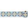 Dostear Bordo decorazione autoadesiva rimovibile per cucina bagno piastrelle adesivo per pareti autoadesiva Motivo Blu 10cm X 240cm