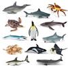 LXONTSG Mare Giocattolo Animale Figure, 12 Pezzi Marini Figure Animali, Oceano Giocattoli Animali, Mini Marini Giocattolo, Giocattoli Animali Marini, Oceano Figure Plastica, Animali Marini