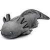 Tiny Heart Axolotl Peluche 51cm/20 Axolotl Realistica Peluche Animale Adorabile Regali Morbidi e Carini Axolotl Peluche per Bambini Ragazzi e Ragazze Axolotl Giocattoli Peluche per bambini grigio