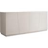 KONTE.DESIGN Credenza GORGONA in legno, finitura in bianco frassinato, 180x50 cm