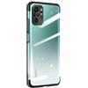 LMobile Clear Color Case Gel TPU Electroplating Frame Cover for Xiaomi Redmi Note 10 5G / Poco M3 Pro Black