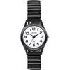 OIDEA Orologi da donna elastico orologio da polso: nero coppia cinturino in acciaio inox analogico al quarzo con quadrante digitale trasparente regalo per donne sorella fidanzata famiglia, Bracciale