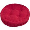 DOTBUY-SHOP Jacquard Cuscini Sedie Cucina Cuscini Coprisedia Cuscino Sedia Cucina Antiscivolo Morbido Cuscini Sedia per Ufficio Giardino Patio Pranzo Soggiorno (50x50 cm (Rotondo),Rosso)