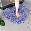 Mateju Tappetino da Bagno Lavabile, Cuore Tappetini Bagno in Microfibra Ciniglia, Tappeto Bagno Assorbente Antiscivolo, Tappetino Bagno Assorbente per Bambini Adulti Cani (70x80CM,Viola)