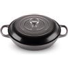 Le Creuset Tegame basso Evolution in ghisa vetrificata, Rotondo, diameter 30 cm, 3.2 l, Flint, 21180304442430
