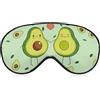 NIBABA I Love Avocados - Mascherina per gli occhi per dormire, unisex, adolescenti, bambini, per dormire durante la notte, comoda per viaggi, yoga e pisolino