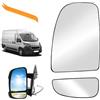HTTYHT Vetro a specchio sostituzione per Fiat Ducato Citroen Jumper Peugeot Boxer 2006-2023 Riscaldabile Vetro Specchietto di Ricambio Vetro specchietto retrovisore Lente Vetro di Retromarcia(Sinistro)