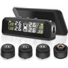 Geloo TPMS Sistema di Monitoraggio della Pressione Universale con 4 Sensori | 5 modalità Allarme Solare Sistema di Monitoraggio Per Piccolo Camper Auto SUV MPV