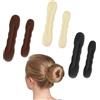 LURNODY 6 Chignon per Ciambella, Chignon In Spugna di Schiuma, Ferro Arricciacapelli Magico, per Ragazze, Chignon Alto da Donna, Chignon da Balletto, Tocco Francese, Decorazione per Capelli Ondulati