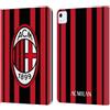 Head Case Designs Licenza Ufficiale AC Milan Home 2021/22 Kit Crest Custodia Portafoglio in Pelle Compatibile con Apple iPad Air 11 2020/2022/2024/2025