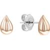 Calvin Klein Orecchini a Perno da Donna Collezione SCULPTURED DROPS in Oro Rosso - 35000072
