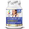 OPTIMA NATURALS SRL Optima Colours Of Life Calcio Plus Integratore Vitamina D3 E K1 60 Compresse