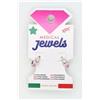 Mj Post 345 Cerchietto Argento Con Zircone Cuore Rosa