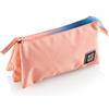 Miquelrius - Astuccio triplo Iris, astuccio a tre scomparti con cerniera, colore: rosa