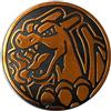 Pokemon Official POKEMON Coin - Charizard - Holo FOIL Shiny - Trading Card Game Flipping Coin