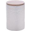 Villa d'Este Home Tivoli Barattolo in ceramica, 750 ml, coperchio in bambù, bianco, Daily