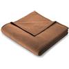 Biederlack Coperta Avvolgente soffice e Morbida Coperta da Soggiorno Almond" in Cotone, Color maronne Chiaro I Coperta da Divano di Dimensioni 150x200 cm I 713254