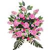 DRW Centro di Fiori Artificiali Cimitero, Chiesa Matrimoni sepolture Rosa Fucsia con Rose e ranuncoli 56x30x56 cm