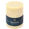 Spaas - Candela pilastro in stile rustico, 80/110 mm, 65 ore, avorio